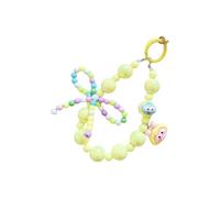 Trendy Beaded Phone Strap Wristlet Key Ring Decorative Strap Bag Charm Crystal Accents Women Accessories for Smartphones Trendy Phone Accessories for Social Events