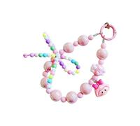 Trendy Beaded Phone Strap Wristlet Key Ring Decorative Strap Bag Charm Crystal Accents Women Accessories for Smartphones Trendy Phone Accessories for Social Events