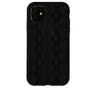 Trendy Black Dark Mamba Snakeskin Reptile Print Pattern Case for iPhone 11