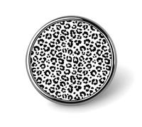 Trendy Black White Leopard Print Pins for Backpack - Enamel Pins Cute Jacket Coat Hat Bags Badge Pin, Funny Novelty Unique Button Pin Women Men Fashion Jewelry Accessories