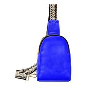 trendy Blue Solid Color Pure Plain leather crossbody bags cute anti theft crossbody bag for day pack, Blue Solid color Pure Plain, 1 size, Blue Solid Color Pure Plain, 1 size