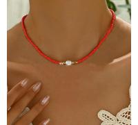Trendy Bohemian Necklace with Imitation Pearls and Unique Rice Bead Weaving Technique (04)