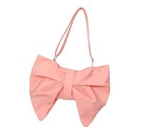 Trendy Bows Shoulder Bag Nylon Armpit Bags Evening Purse Ruched Handbag Roomy Interior Professional Commuters Essential Crinkled Nylon Crossbody Bag