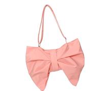 Trendy Bows Shoulder Bag Nylon Armpit Bags Evening Purse Ruched Handbag Roomy Interior Professional Commuters Essential Crinkled Nylon Crossbody Bag