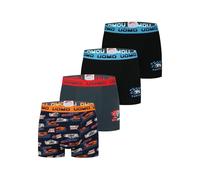 Trendy Boy Boys Cotton Boxer Briefs Underwear 4 Pack - Ultra Soft Boxer Briefs, Multicoloured, Sizes 6-16 Years, B720, 7-8 Jahre