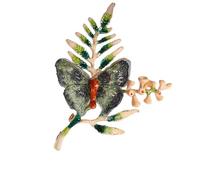 Trendy Butterfly Brooch with Secure Pin Backing Long Time Use Color for Gift and Party Occasions Easy Clip Florals Accessory