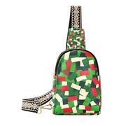 Trendy Camouflage Mah-jong Style large fanny packs cute leather sling bag for for travel, camouflage mah-jong style, One Size