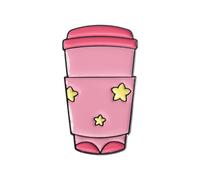 Trendy Cartoon Cup Brooch Crafted From Sturdy Alloy Elegant Badge Pin Adds A Playful Touch To Any Ensembles Brooch