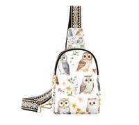 trendy Cartoon Cute Owl White women's fanny pack lightweight for women anti theft for day pack, cartoon cute Owl white, One Size
