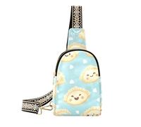 trendy Cartoon Cute White New Year Dumplings crossbody fanny pack waterproof sling bags for women for travel