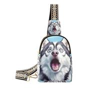 trendy Cartoon Funny Dogs Fear crossbody sling bag lightweight shoulder bag for women for day pack, cartoon funny dogs fear, One Size
