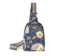 trendy Cartoon Hedgehog Navy Blue body fanny pack multipurpose crossbody bags fanny pack for day pack