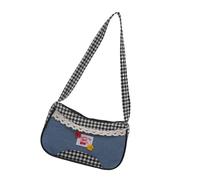 Trendy Casual Handbag Friendly Evening Purse Fashion Shoulder Bag With Checked Board Pattern For Everyday Use Friendly Casual Handbag