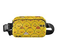 Trendy Chicks Yellow Waterproof Fanny Packs for Women Belt Bags Hip Pack Bright Waist Purse for Women, Trendy Chicks Yellow (2), 8 x 5.3 x 2.3 inch, Funny Cute, Trendy Chicks Yellow (2), 8 x 5.3 x 2.3