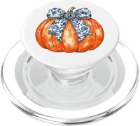 Trendy Chinoiserie Pumpkin Aesthetic Coquette Toile de Jouy PopSockets PopGrip for MagSafe
