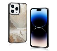 Trendy Christian Jesus Aesthetic Phone Case Compatible with iPhone 14 Pro 6.1 Inch - Shockproof Vintage Bible Verse Collage Case, Cute Parable of The Lost Sheep Phone Case for Women Men Girl Orange