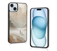 Trendy Christian Jesus Aesthetic Phone Case Compatible with iPhone 15 Plus 6.7 Inch - Shockproof Vintage Bible Verse Collage Case, Cute Parable of The Lost Sheep Phone Case for Women Men Girls Orange