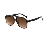 Trendy Classic Sunglasses For Women Men Fashion Vintage Orange Lens Aviation Sun Glasses UV400 (C4,One Size)