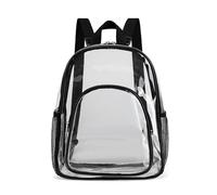 Trendy Clear PVC Backpack Lightweight Rucksack Suitable for Daily Commutes Travel and Shopping