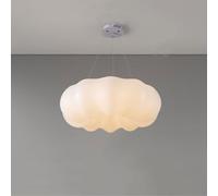 Trendy Cloud-Shaped Rotational Molding Light Simple and Cozy Bedroom Metal Chandeliers with Dimmable Led Hanging Lamp Decorative Lighting Fixture for Tea Shops and Clothing Stores/11.81In/30Cm