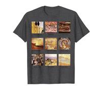 Trendy Collage of Famous Artists Work T-Shirt, Men, Dark Heather Grey, Small