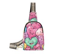 trendy Colorful Hearts women's fanny pack sturdy women fanny pack crossbody for day pack, colorful hearts