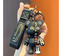 Trendy Cool Mechanical Bear Keychain Cute Animal Car Keychain Fashion Bag Hanging Decoration For Car Key Backpack Accessorie
