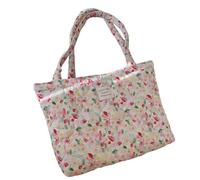 Trendy Cotton Shoulder Bag with Quilted Designs | Modern Shoulder Bag Large Shopper Bags for Woman, Spacious Compartment, Quilted Padded, Daily Use