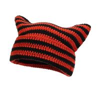Trendy Crochet Beanie Hat - Acrylic Cat Skullies Beanies for Women
