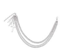 Trendy Cross Pendant Shoe Chain Multilayer Shoe Chain for Fashion Enthusiasts