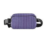 Trendy Crossbody Bag Waist Packs Women Men Adults Rustic Flowers Purple Waterproof Crossbody Passport Bag with Adjustable Strap for Travel Running Hiking, Rustic flowers51, 8" x 5.3" x 2.3", Retro