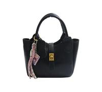 Trendy Crossbody Bag With Adjustable Chain Strap PU Leather Shoulder Bags Casual Bucket Handbag Holds Essential Securely Fashionable PU Shoulder Bag With Detachable Charm