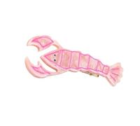 Trendy Crustacean Inspired Acetate Hair Clip for Women Lobster Design Hairpin Secure Grip Lightweight Accessories Lobster Accessories for Women