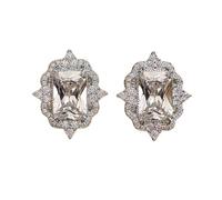 Trendy Cubic Zircon Stud Earrings for Women Wedding Engagement Luxury Accessories Modern Fashion Lady's Earrings Jewelry