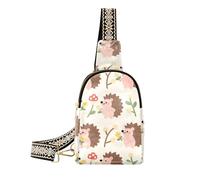 trendy Cute Cartoon Brown Hedgehog bag fanny pack multipurpose crossbody fanny packs chest for day pack