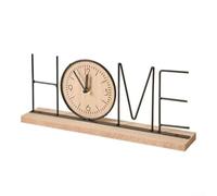 Trendy Decorative Desk Clock with Wooden Letters and Heart Design for Home Use (2#)