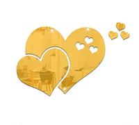 Trendy DIY Acrylic Love Mirror Wall Stickers Add a Touch of Love to Your Interior (Golden)