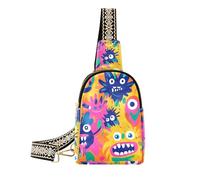trendy Doodle Funny Cute Monsters Colorful large fanny packs sturdy fanny pack crossbody bags for day pack, doodle Funny cute monsters colorful, 1 size, Doodle Funny Cute Monsters Colorful, 1 size