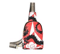 trendy DRAGON Black cross body bags cute small bags for women for hiking