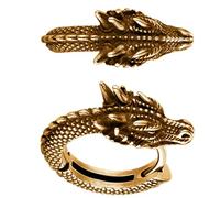 Trendy Dragon Hoop Earrings Stainless Steel Ear Accessories Punk Style Party Unisex Streetwear Ear Studs Personality Jewelry, フリーサイズ