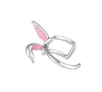Trendy Ear Cuffs in Rabbit Shape for Women Secure Hold Clip On Jewellery Alloy Comfortable Fit Day and Night Accessory Stylish Ear Climbers for Every Day