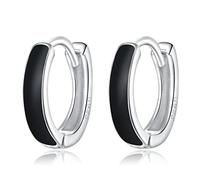 Trendy Earrings - 925 Sterling Silver Simple Klein Blue Ear Buckles For Women Classic Hoop Earrings Fine Jewelry Party Gift
