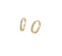 Trendy Earrings - Classic Circle Turquoise Hoop Earrings Real 925 Sterling Silver Fashion Earring For Women Vintage Party Jewelry Gifts