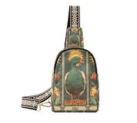 trendy Easter Duck Tarot Cards Victorian Patterned Egg body bags for fashion leather crossbody fanny packs for day pack, Easter Duck Tarot Cards Victorian patterned egg, One Size