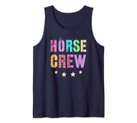 Trendy EAT Sleep Ride Horses Repeat Gallop Team Horseback Tank Top
