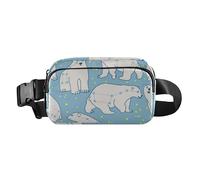 Trendy Fanny Waist Pack for Women Men Teenagers Mini Chest Bag Belt Bag with Adjustable Strap for Travel Gym Work Ursa Minor Polar Bear