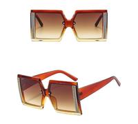 Trendy Fashion Luxury Sunglasses For Women Vintage Oversize Sun Glasses Female Big Frame Shades Black Lady Uv400,leopard,one siz