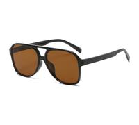 Trendy Fashion Oversized Sunglasses Woman Personality Double Bridges Sun Glasses Female Retro Leopard Orange Mirror Eyewear
