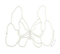 Trendy Faux Pearls Shoulder Chain Body Great for Weddings and Music Festivals