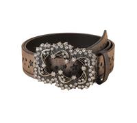 Trendy Five Point Star Carved Belt With Rhinestones Retros Styles Waistband For Casual Or Party Outfits Casual Outfit Belt